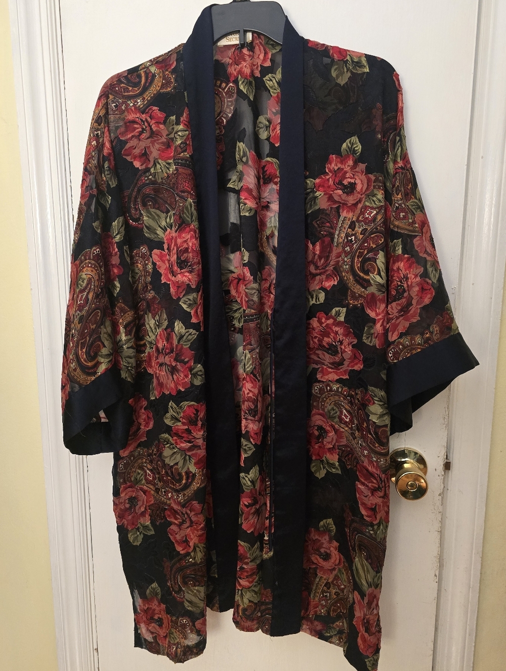 Vintage Victoria's Secret Floral Paisley Robe, Multicolor, One Size